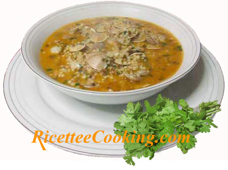 Minestra di fregola e vongole